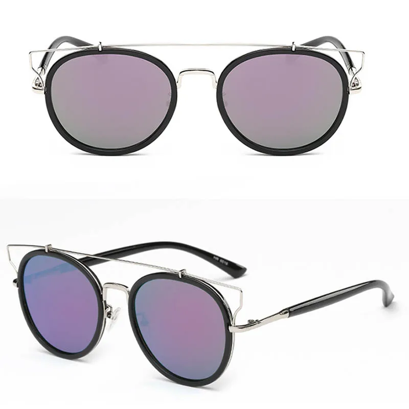 Oculos de sol женские солнцезащитные очки со светоотражающими плоскими линзами овальный двойной луч женские очки мужские оттенки брендовый дизайнер