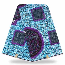 ESEWING высокое качество Анкара Африканский Воск Печать Ткань хлопок 6 ярдов Швейные материалы для платья Гана Нигерия воск ткань 127
