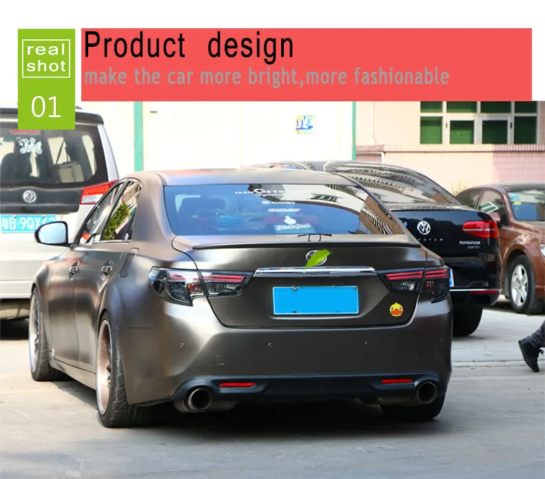 2 шт. автомобильный Стайлинг для Toyota Mark X задние фонари- для Mark X светодиодный задний фонарь+ сигнал поворота+ тормоз+ обратный светодиодный свет