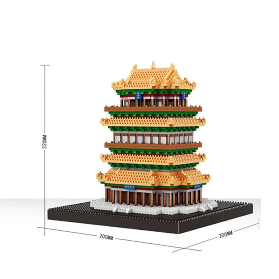 City-Legoed-Architecture-Guanque-Tower-Building-Blocks-Model-3000PCS-World-Classic-City-Kids-Toys-Gifts-Compatible