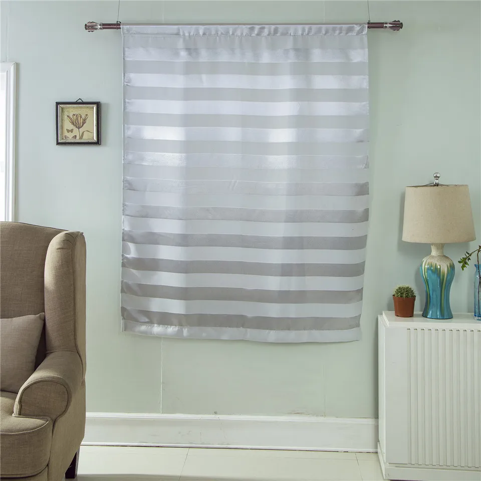 Enipate American Style Stripes Roman Blinds Short Kitchen Door