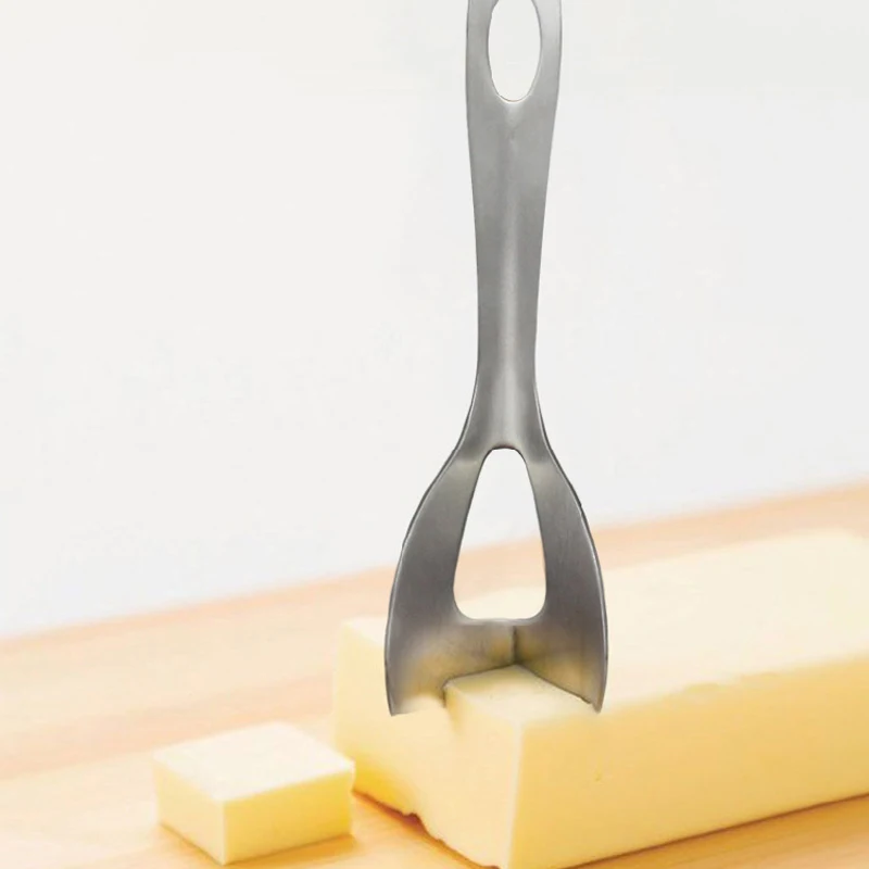 

1Pcs Stainless Steel Cheese Cutting Tool Cheese Butter Cutter Slicer Cheese Knife Cake Spatula For Kitchen Cooking Baking Tools