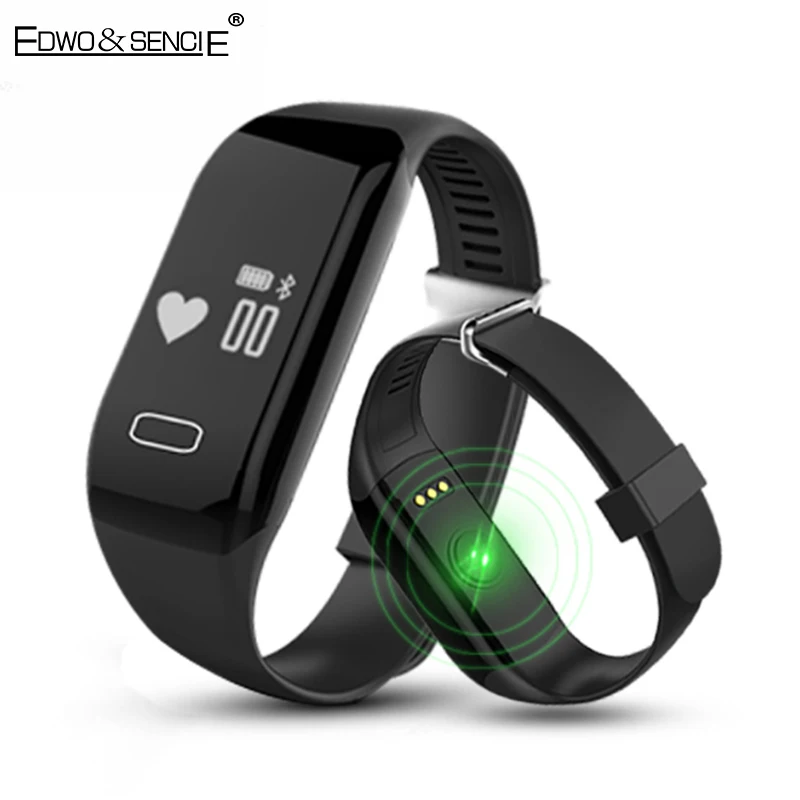 EDWO H3 Smartband Heart Rate Monitor Bluetooth 4 0 Wristband Call Reminder Fitness Tracker Smart Band