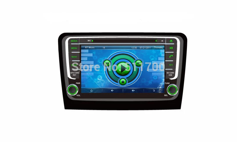 8 дюймов 2 дин dvd плеер для Skoda быстрого ( 2013 2014 ) Радио Стерео Bluetooth Gps навигация Авто