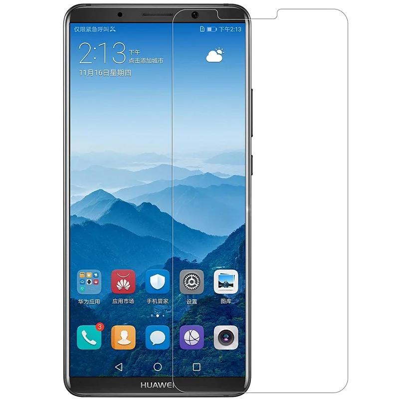 Huawei Y5 Lite, Не доставая его из чехла для Huawei Y5 Prime Y5 Lite DRA-L21 DRA-LX2 DRA-LX5 чехол Роскошный чехол-книжка на магнитной застежке чехол кожаный чехол - Цвет: Tempered Glass