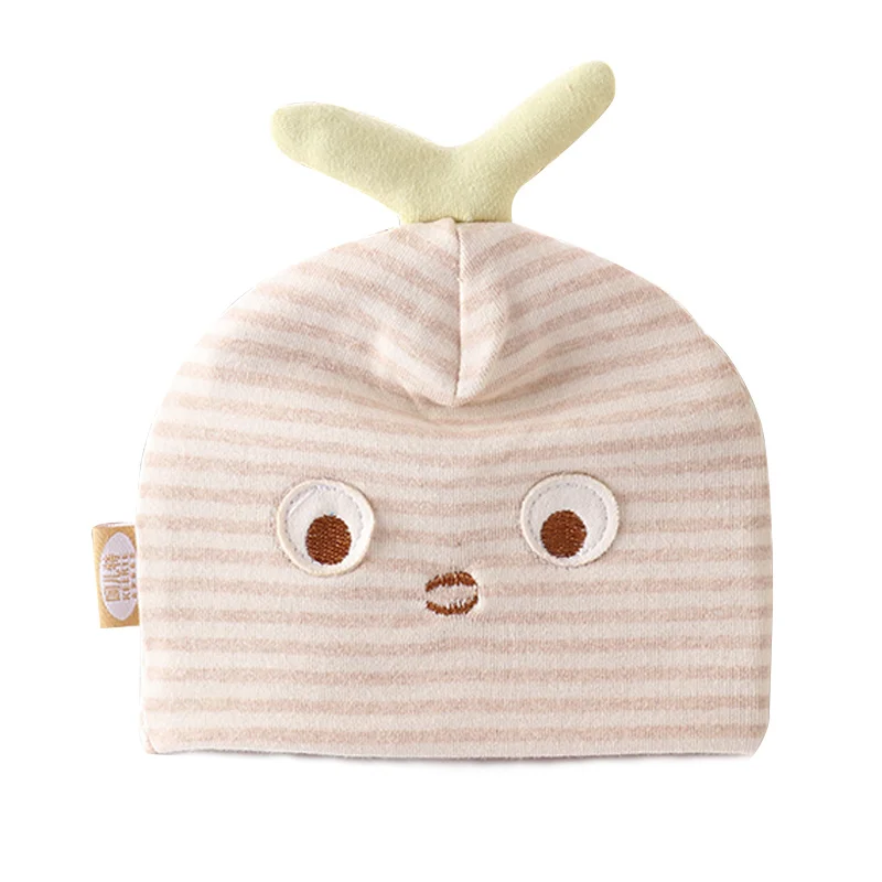 Cat Baby Hat Cute Newborn Tire Hat With Ears Color Cotton Striped Baby Beanie Autumn Baby Hat For Boy Girl Baby Girls Clothing  (15)