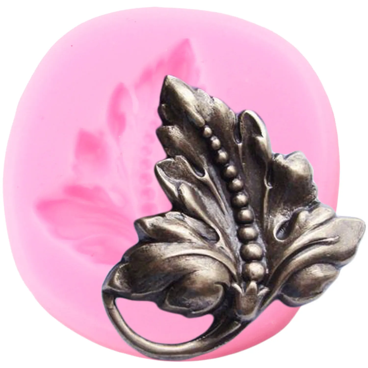 

Elegant Leaf Silicone Mold Scroll Relief Fondant Cake Decorating Tools Polymer Clay Jewelry Molds Candy Chocolate Gumpaste Mould