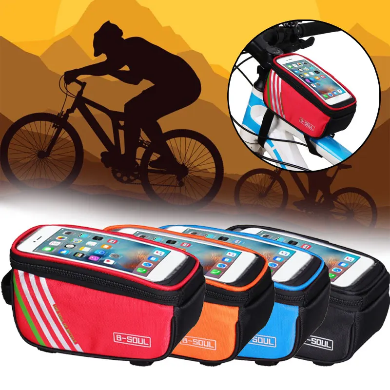 Flash Deal 2019 New B-SOUL Waterproof Touch Screen Bicycle Bags Cycling Bike Front Frame Bag Tube Pouch Mobile Phone Foldable Storage Bag 0 Flash Deal 2019 New B-SOUL Waterproof Touch Screen Bicycle Bags Cycling Bike Front Frame Bag Tube Pouch Mobile Phone Foldable Storage Bag 0