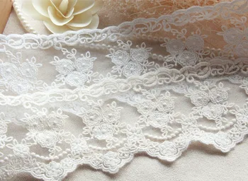 

Free Shipping-10yards/lot,8cm/3.14''Width,Sewing accessories,Vintage embroidery lace fabric