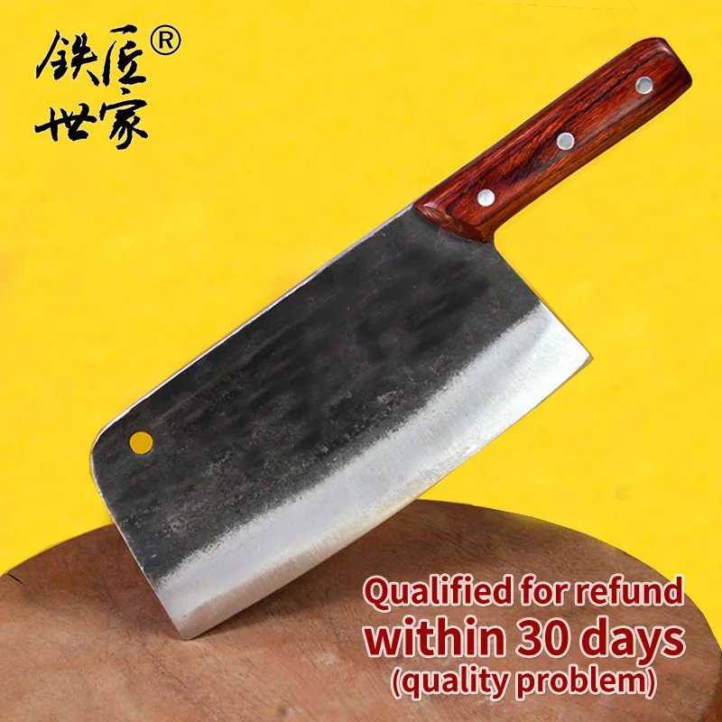  Chef knife 8 Inch handmade forged Slicing knife Cleaver Chinese kitchen knives meat vegetable knife - 33016627778