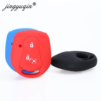 Keyforkess 30 pz/lotto copertura chiave dell'automobile del Silicone FOB per Ssangyong Actyon Kyron Rexton 2 pulsante chiave a distanza caso Car styling