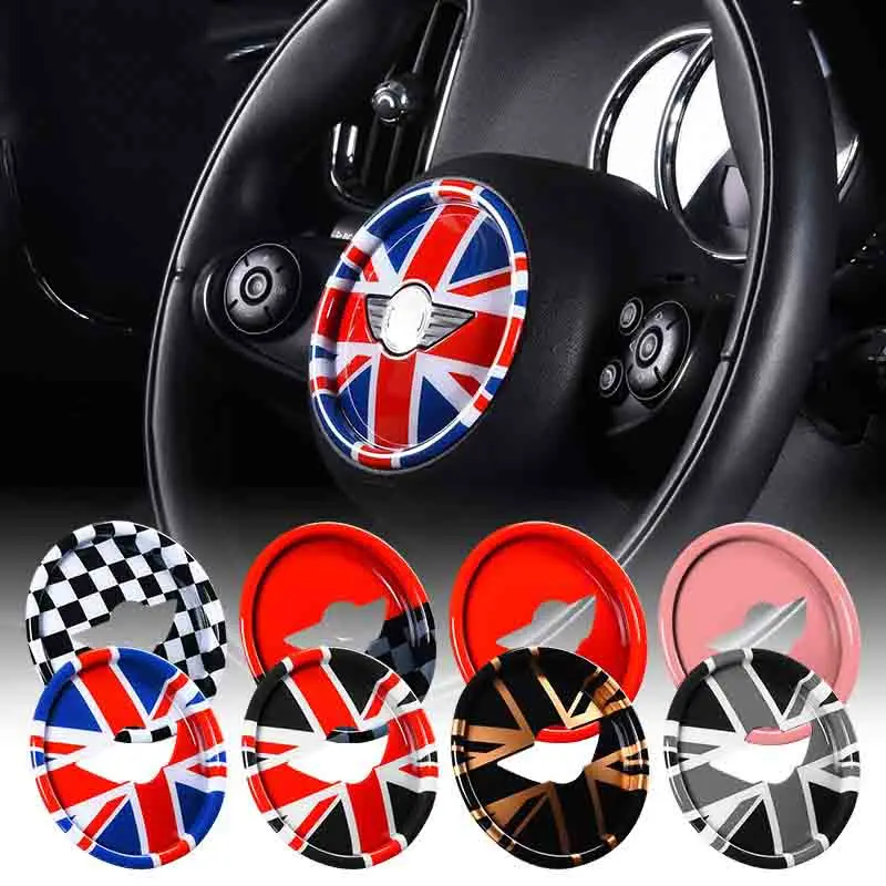 

Car Styling ABS Union Jack Steering Wheel Center Sticker Decal Decoration for BMW MINI Cooper JCW F60 F54 F55 F56 New Countryman