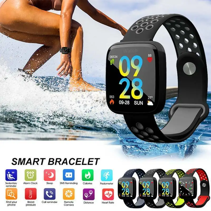 Новейшие Смарт-часы для женщин и мужчин, браслет, мониторинг сердечного ритма и сна, шагомер, IP67, водонепроницаемые часы, поддержка Whatsapp для Android IOS