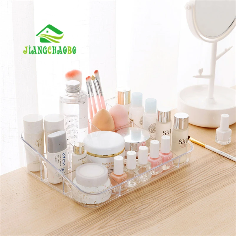 

JiangChaoBo Transparent Multi - Storage Box Dresser Cosmetics Storage Box Office Desktop Plastic Finishing Boxes