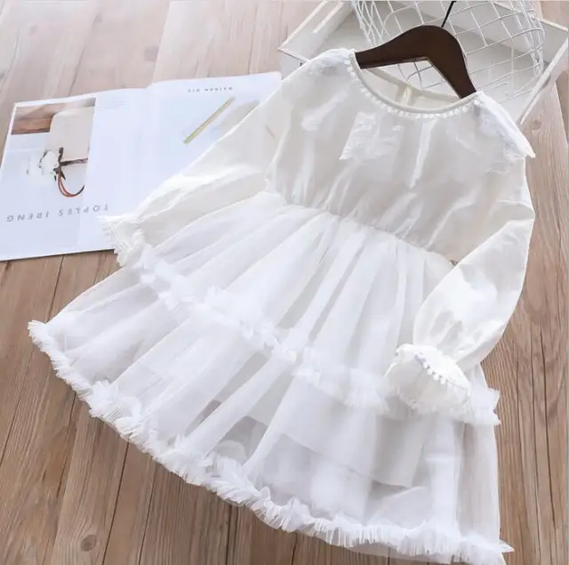 Spring 2019 Baby Girl Clothes Lace Party Dress Kids Clothing Princess ...