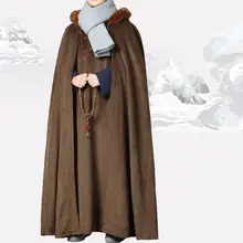 Зимние костюмы дзен унисекс, буддийский шаолин, монах, накидка, теплый халат, плащ для медитации, монахи кунг-фу, Униформа, пальто, серый/синий/красный/коричневый