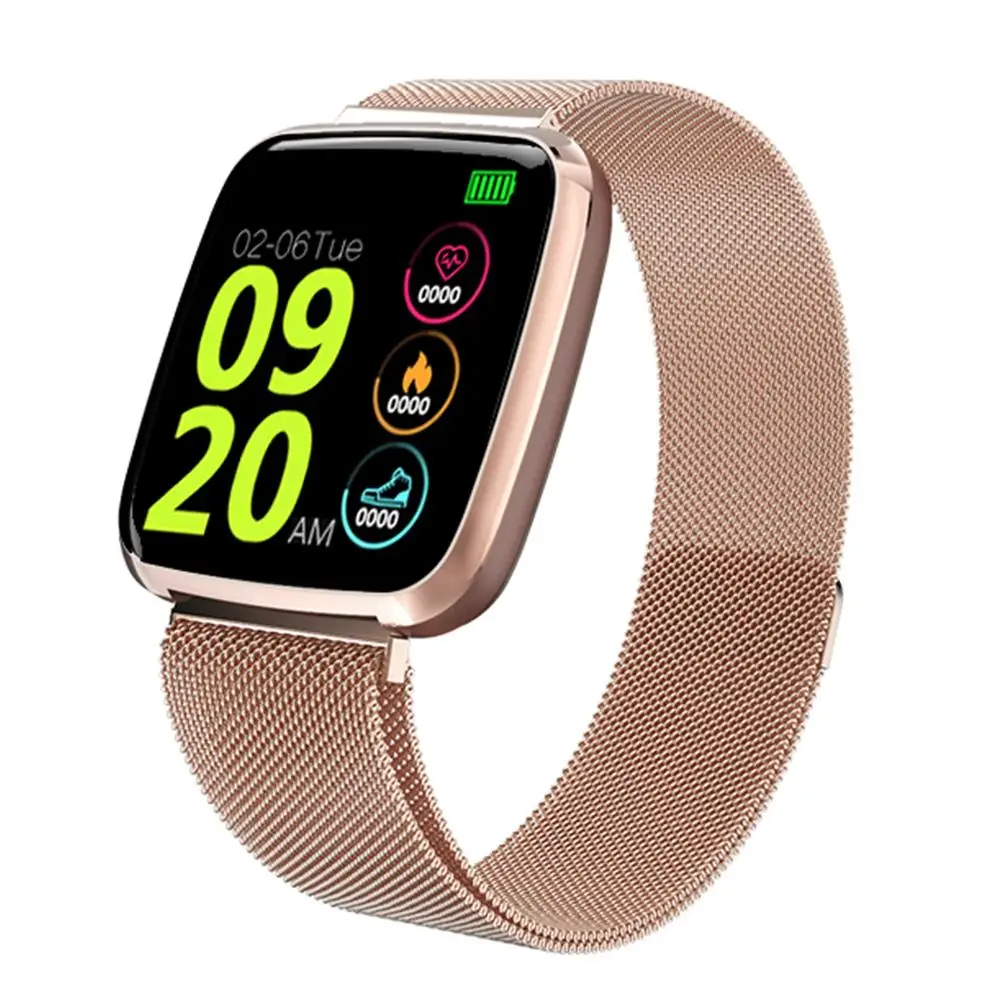 

Sports Watch Wristband Smart Bracelet Fitness Tracker Color Screen Heart Rate Blood Pressure Waterproof Reminder Push Watch