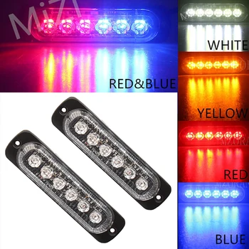 

Amber Red Blue Police Flashing Lightbar 12V/24V Led Strobe Emergency Warning Light Grille Truck Barra Led Bar Light Waterpoof