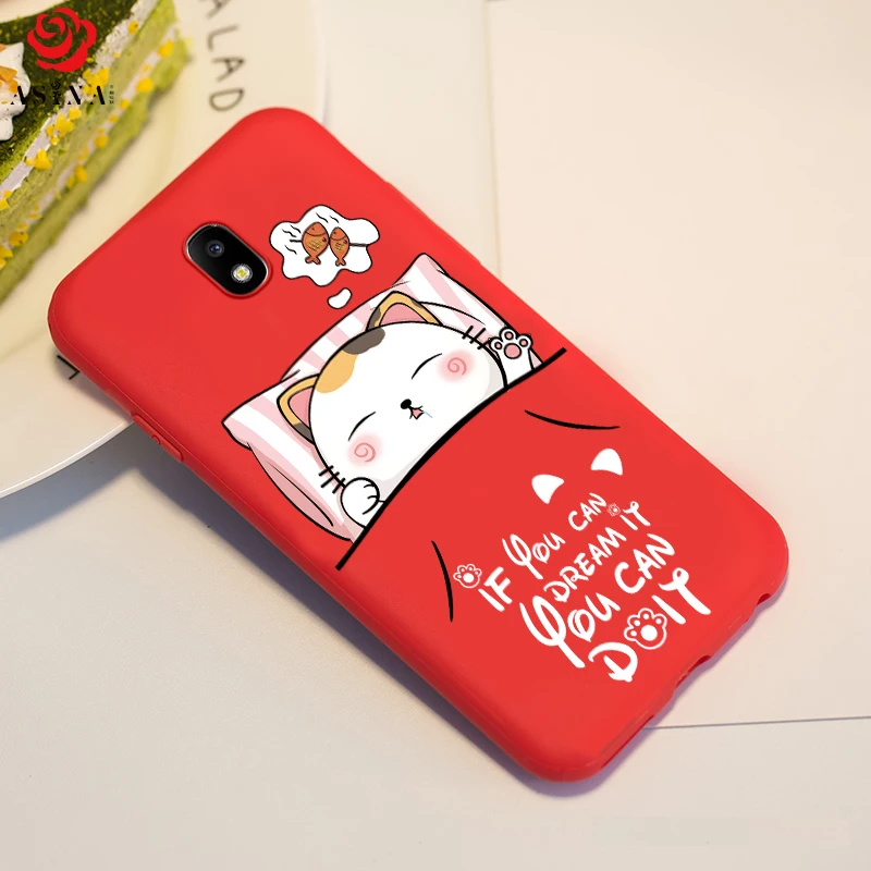 Demasiado suave funda de silicona para Samsung J7 2017 Coque de dibujos animados lindo de silicona 3D estampado cubierta de la caja para Samsung Galaxy J7 Pro J730 Fundas
