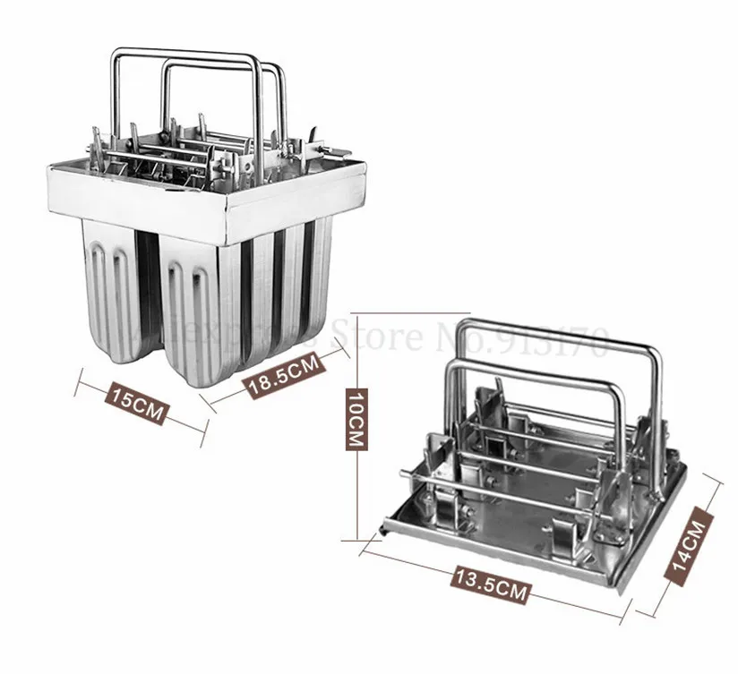 Форма для мороженого, форма для мороженого, форма для мороженого «сделай сам», 304 нержавеющая сталь с держателем для палочек, 8 шт./партия