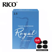 RICO Royal saksofon tenorowy stroiki Bb saksofon tenorowy stroiki siła 2 5 #3 0 # niebieska skrzynka 10 tanie tanio 