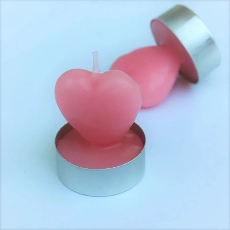 

Heart Shaped Candle Funny Candles Fun Wax Pink Scented Candles Birthday Wedding Decoration Bougie Decoratif Tealight Wax 50KO324