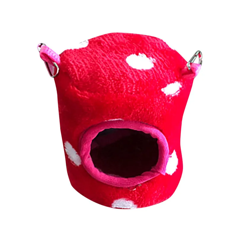 Winter Flannel Hanging Nest Bed For Hamster Ferret Guinea Small Animals Nest Cave Soft Sleep Mat Small Pet Supplies 40DC28 (6)