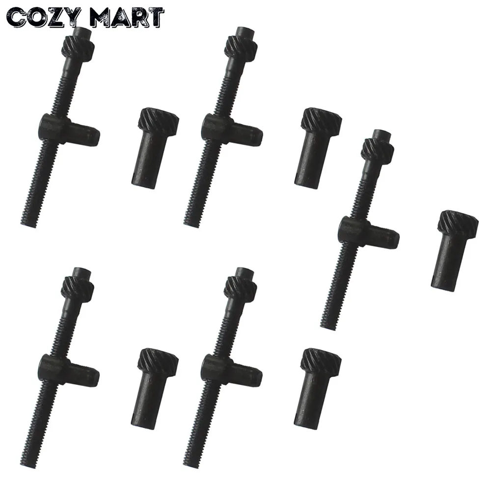 5 sets Chain Adjuster Screw Tensioner Fit for Chainsaw 4500 5200 5800