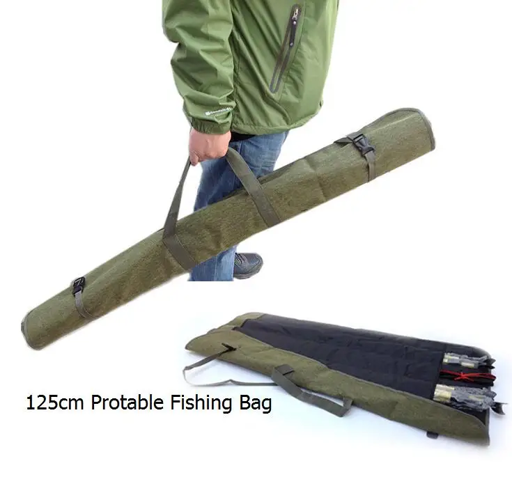 Outdoor 125cm Fishing Rod Bag Protable Folding Fishing Bags
