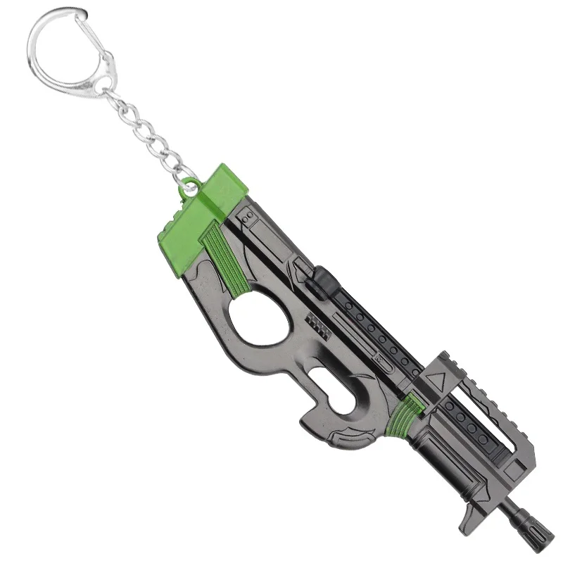

Fashion Hot The Shape Of Gun Game Pendant Key Chains Weapon Model Metal Pendant Keychain Metal Key Ring Gifts