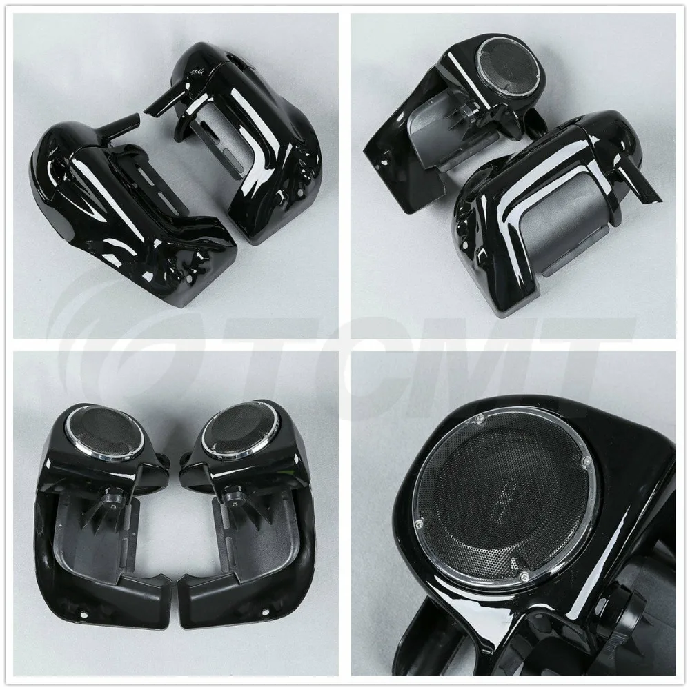 

Lower Vented Leg Fairing + 6.5'' Speakers w/ Grills For Harley Touring Electra Road Glide FLHT FLHTCU 1983-2013