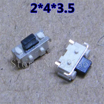 

2*4 Tactile Switch Momentary Tact Switch for phone MP3 MP4 Tablet PC push button Switch 2x4x3.5mm Free shipping 200pcs