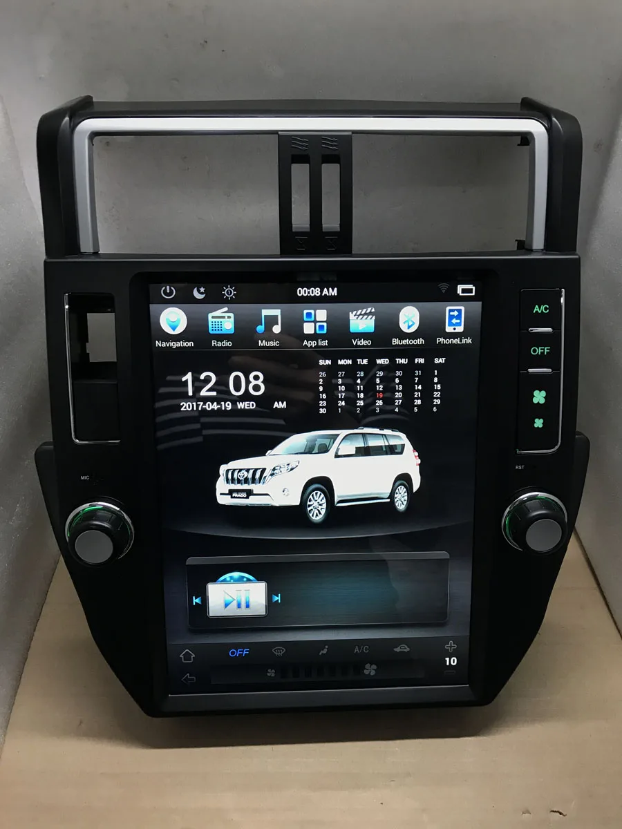 Чистый Android 7.1.1 четырехъядерный 2 Гб RAM автомобильный DVD для TOYOTA Land Cruiser prado 150 1024*600