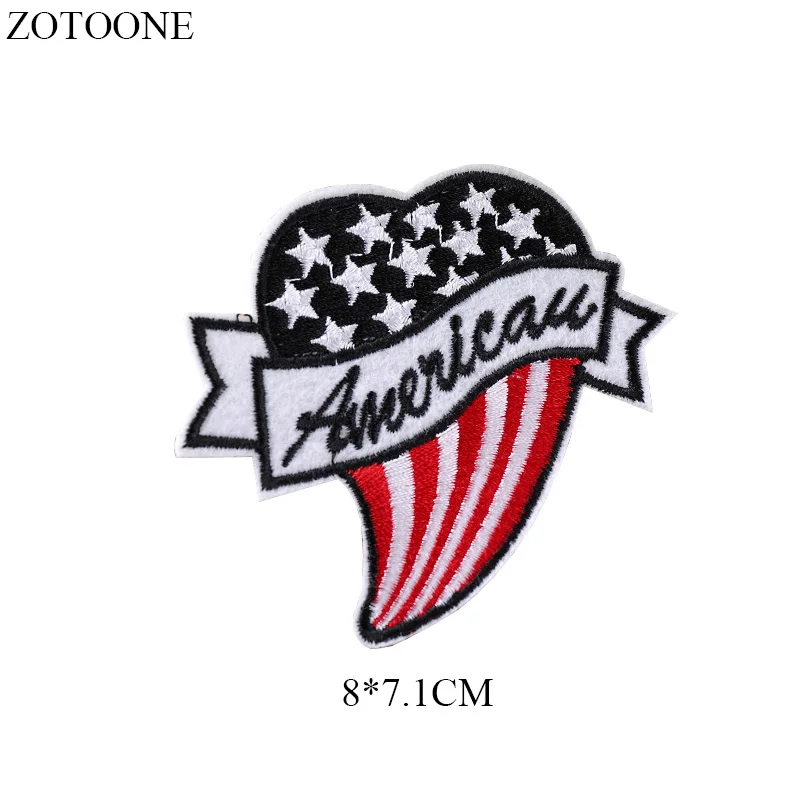 ZOTOONE нашивки с изображением национального флага наклейки сделай сам