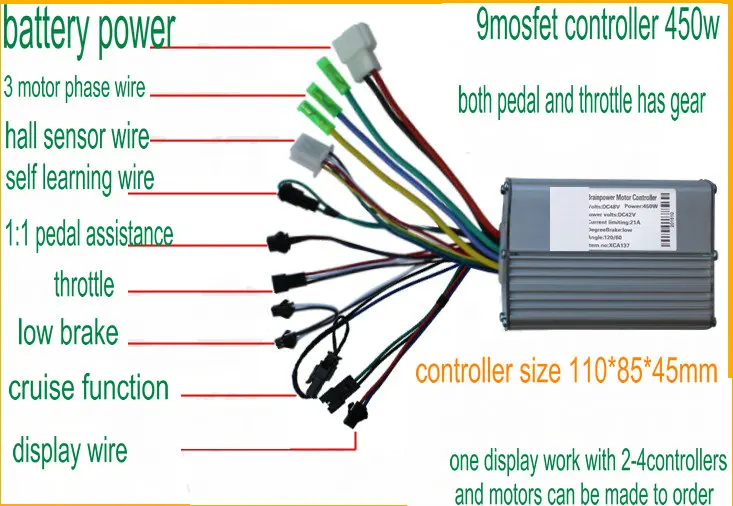 Светодиодный Спидометр display790 + контроллер 36v48v400w450w 500w600w панель управления для