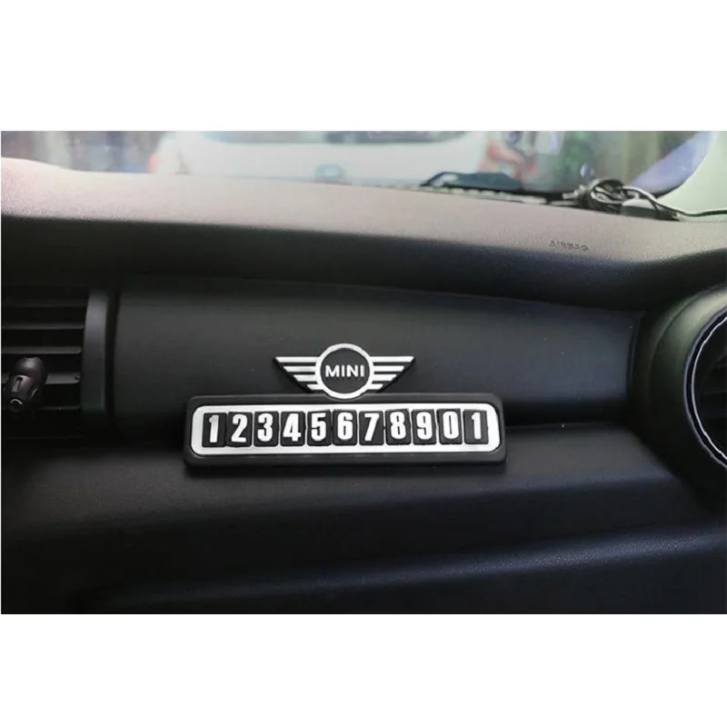 

For BMW Mini MINI Temporary Stop Sign Transfer Phone Card Mobile Phone Number Card Mini Label Parking Card Car Accesories