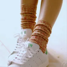 Женские шерстяные носки из толстой пряжи в винтажном стиле милые носки осень-зима новые модные хлопковые дышащие носки высокого качества с фруктами