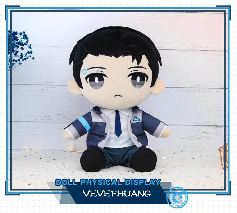 Детройт: стать человеком DBH Connor RK800 плюшевая подушка кукла игрушка Съемная шляпа