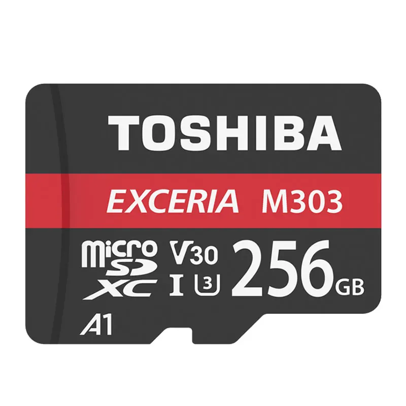 TOSHIBA M303 Micro SD карта памяти 64 ГБ 128 256 Гб MicroSD Max 98 м/с MicroSDXC V30 UHS I U3 A1 TF подходит для 4K HD