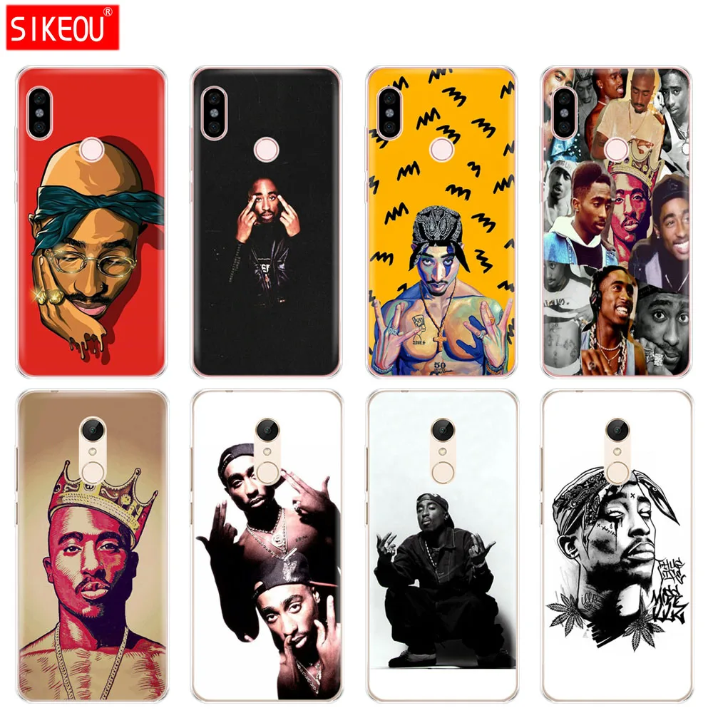 

Silicone Cover phone Case for Xiaomi redmi 5 4 1 1s 2 3 3s pro PLUS redmi note 4 4X 4A 5A 2Pac Tupac Shakur