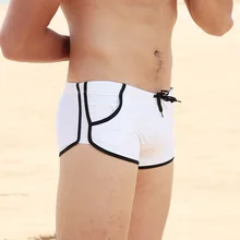 Superbody MenBrand плавки метросексуал Sexy низкой талией карман шорты для плавания плавки пляжные шорты для плавания дома Плавание костюм