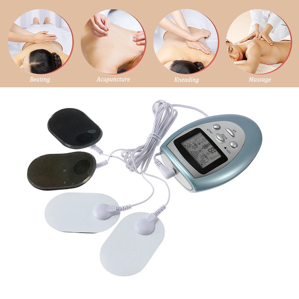 Electric Full Body Muscle Stimulator LCD Screen Pulse Tens Acupuncture Therapy Massager Body Massage Machine Relax Pain Relieve