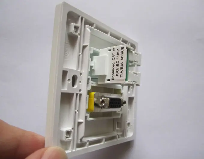 86 style directly plug outlet VGA+RJ45 pic 4