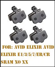 5 пар/набор дисковые велосипедные тормозные колодки B2/BB7 для заядлых гидравлической системы и Avid Juicy 3/5/7 XL007