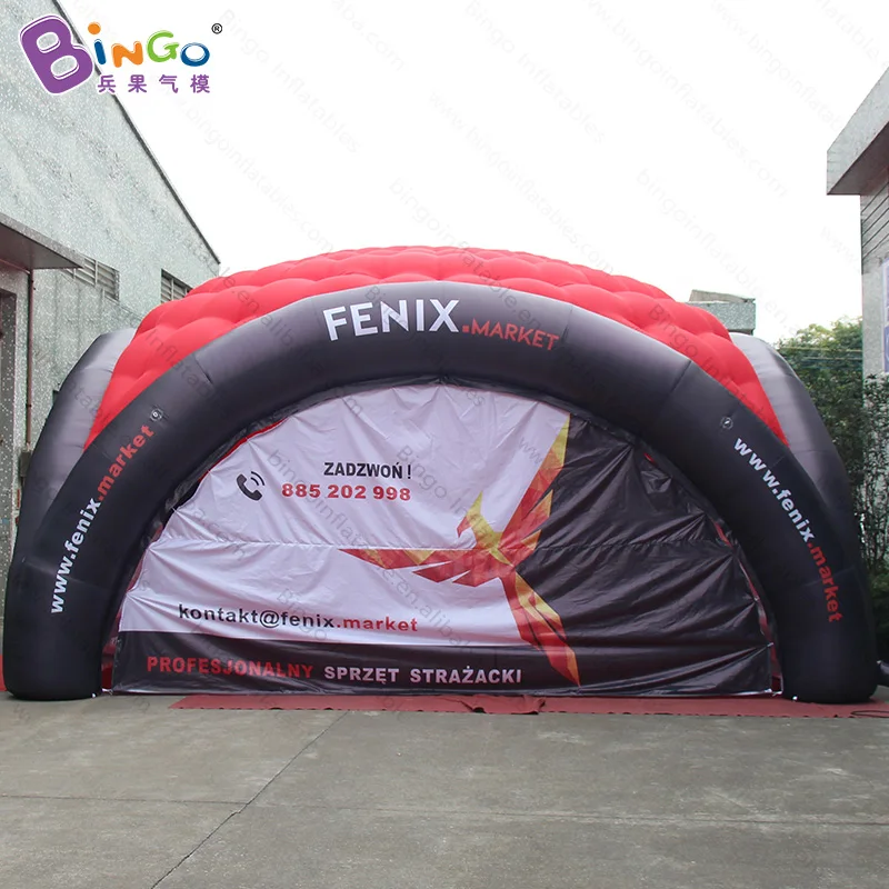  Customized digital print 7X7X4 Meters inflatable cube dome tent promotional inflatable dome tent fo