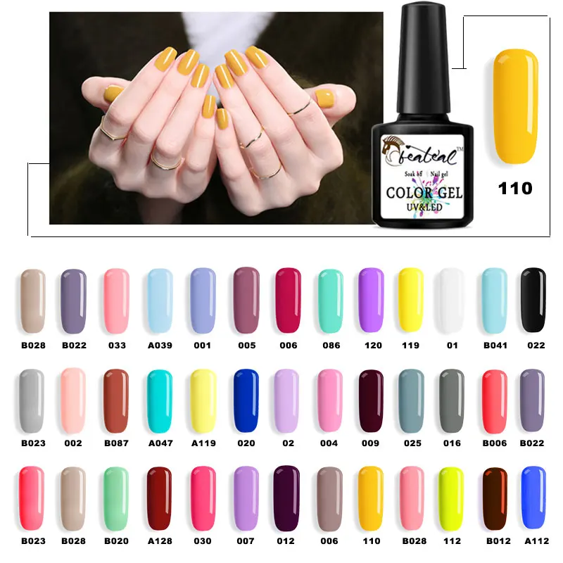 

Beateal 8ml New Arrival Primer Gel Varnish Cheap Price Soak Off UV LED Gel Nail Polish Base Coat NoWipe Top Color Gel Polish