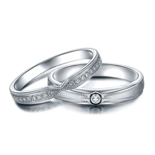 Love Diamond 18K Gold Diamond Wedding Ring Couple Set Engagement Proposal Ring for Men and Women Romantic Jewelry Fine Jewellery