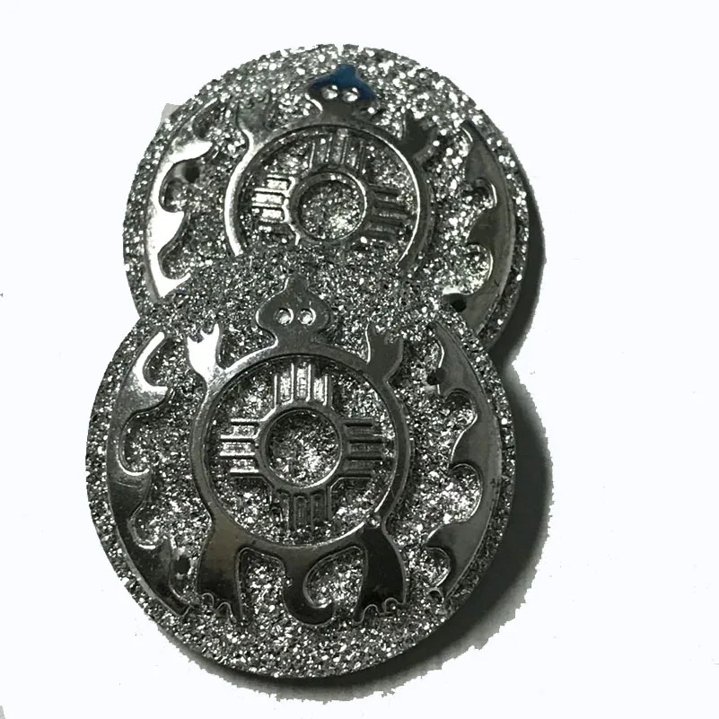 Flat Back Turtle Sew On Rhinestones Cabochon For Native American Beadwork Jewelry Making with 2 holes 25mm 100pcs/lot