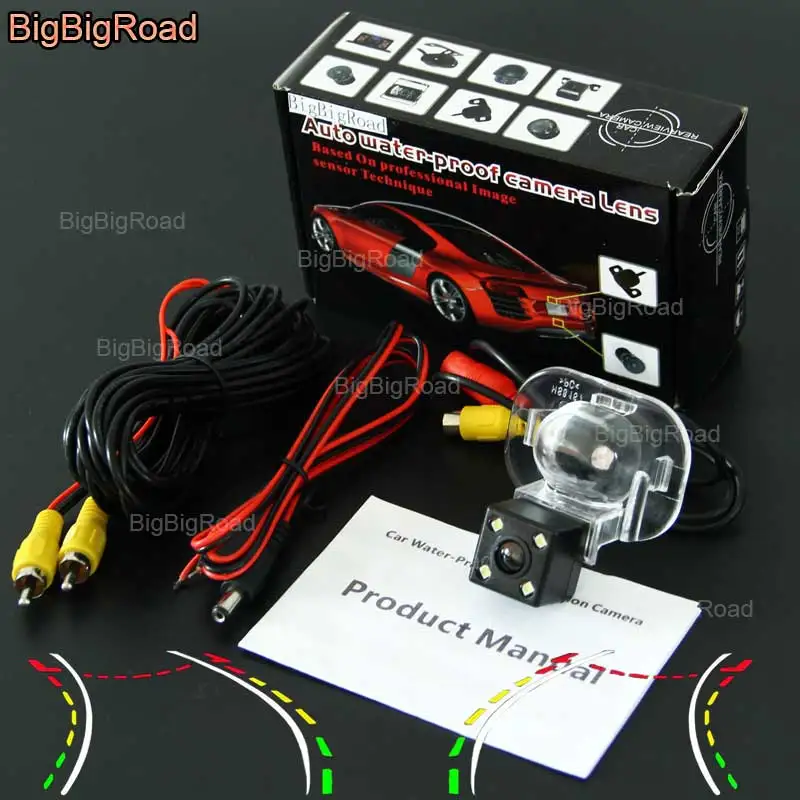 

BigBigRoad Car Intelligent Dynamic Track Rear View Camera For Hyundai Verna Solaris Sedan Kia Forte Accent RB 2010-2015 / ix20