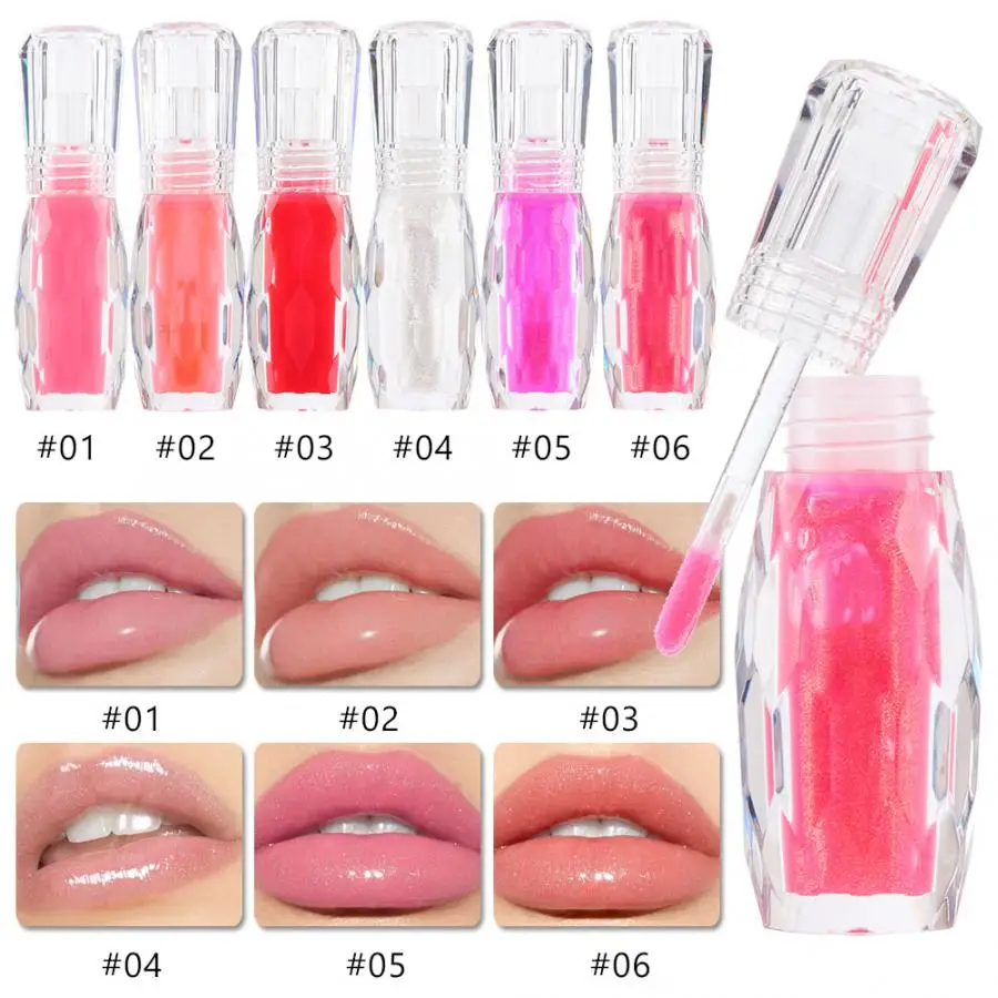 Lipgloss 2.8ML Natural Mint Shiny Lip Gloss Glaze Moisturizing Long